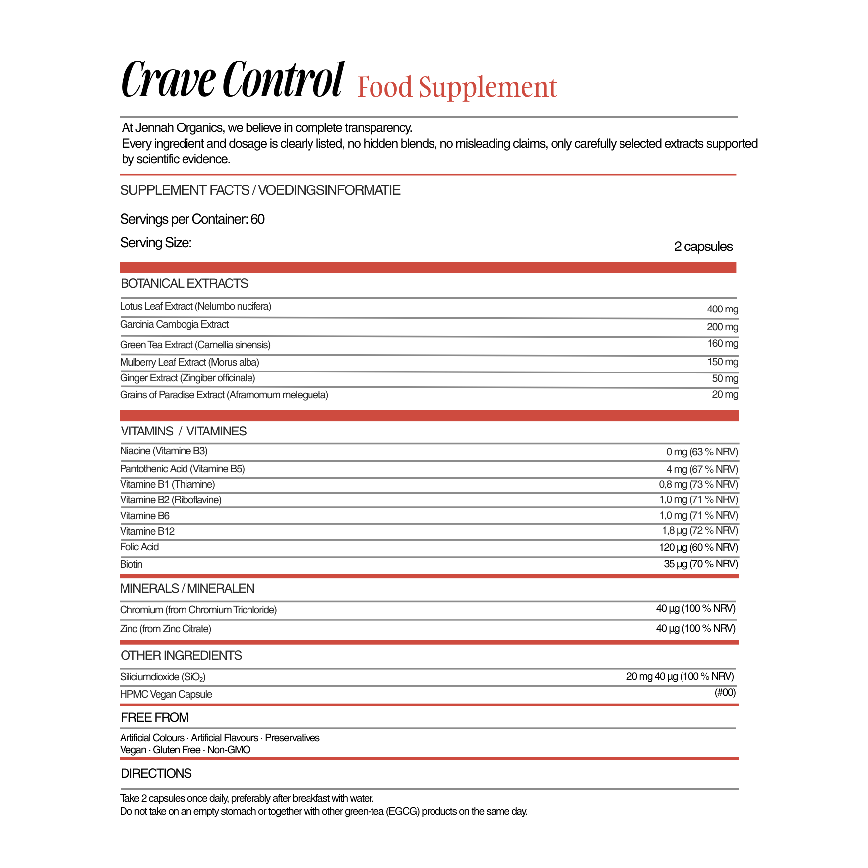 Crave Control - Behalten Sie Ihren Appetit unter Kontrolle