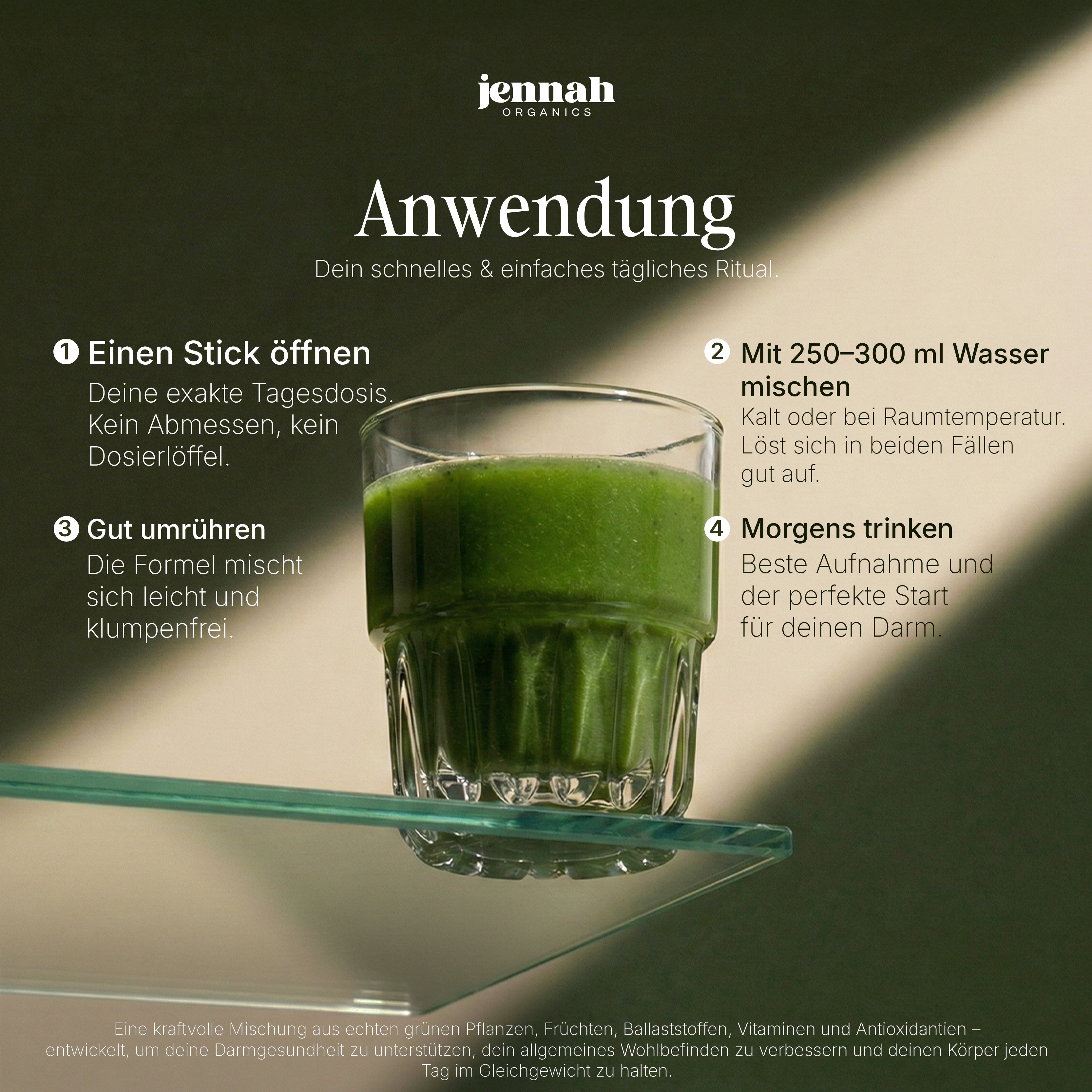 Daily Greens – Pflanzliches Supergreens-Pulver (30 Sticks)