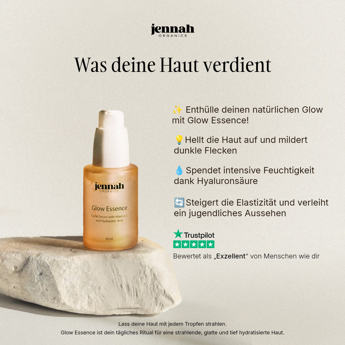 Glow Essence - Verjüngendes Gesichtsserum mit Vitamin C