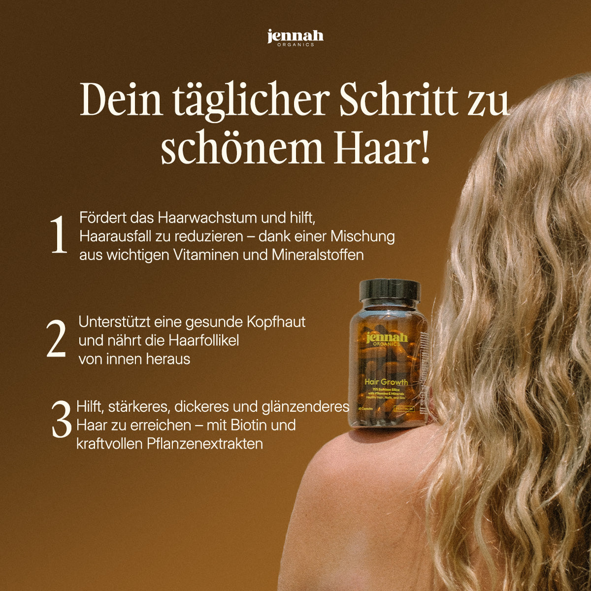 Hair Growth - Haarwuchsformel mit Bamboe & Silica