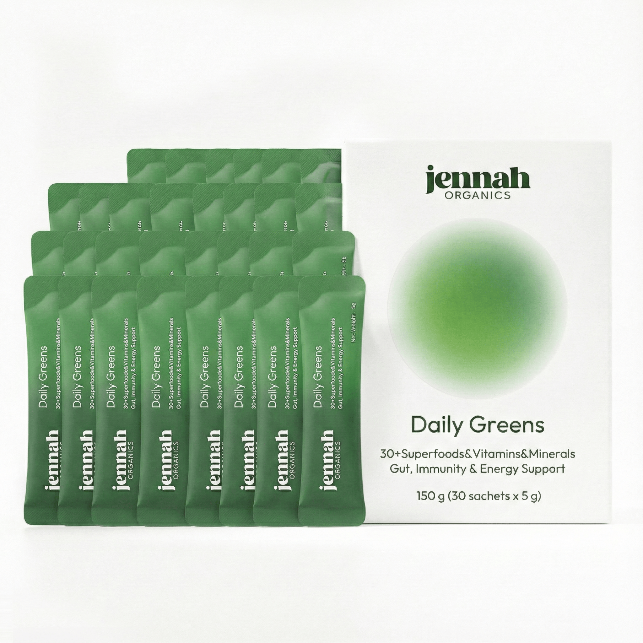 Daily Greens – Pflanzliches Supergreens-Pulver (30 Sticks)